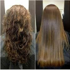 Before and after hair transformation