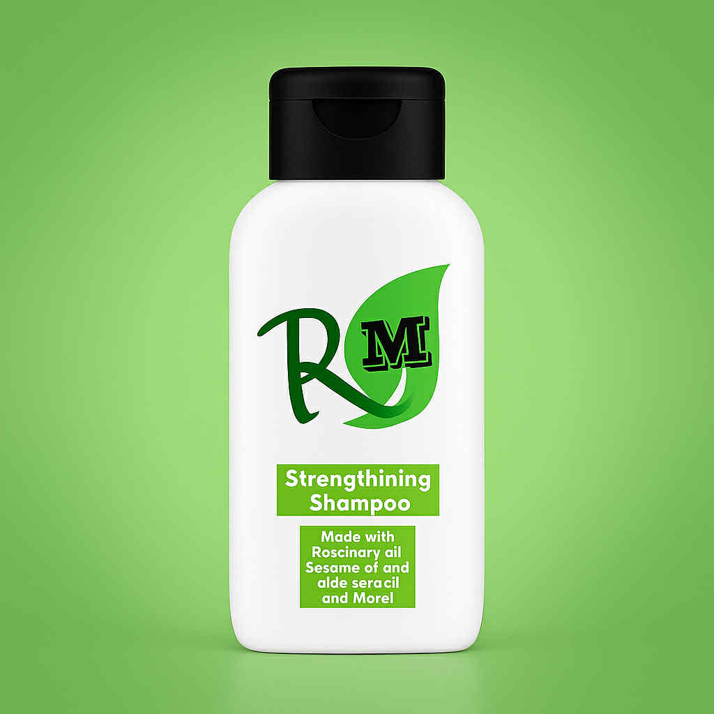 R&M Strengthening Shampoo bottle